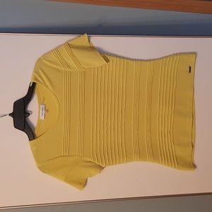 Stretching spandex dress tee